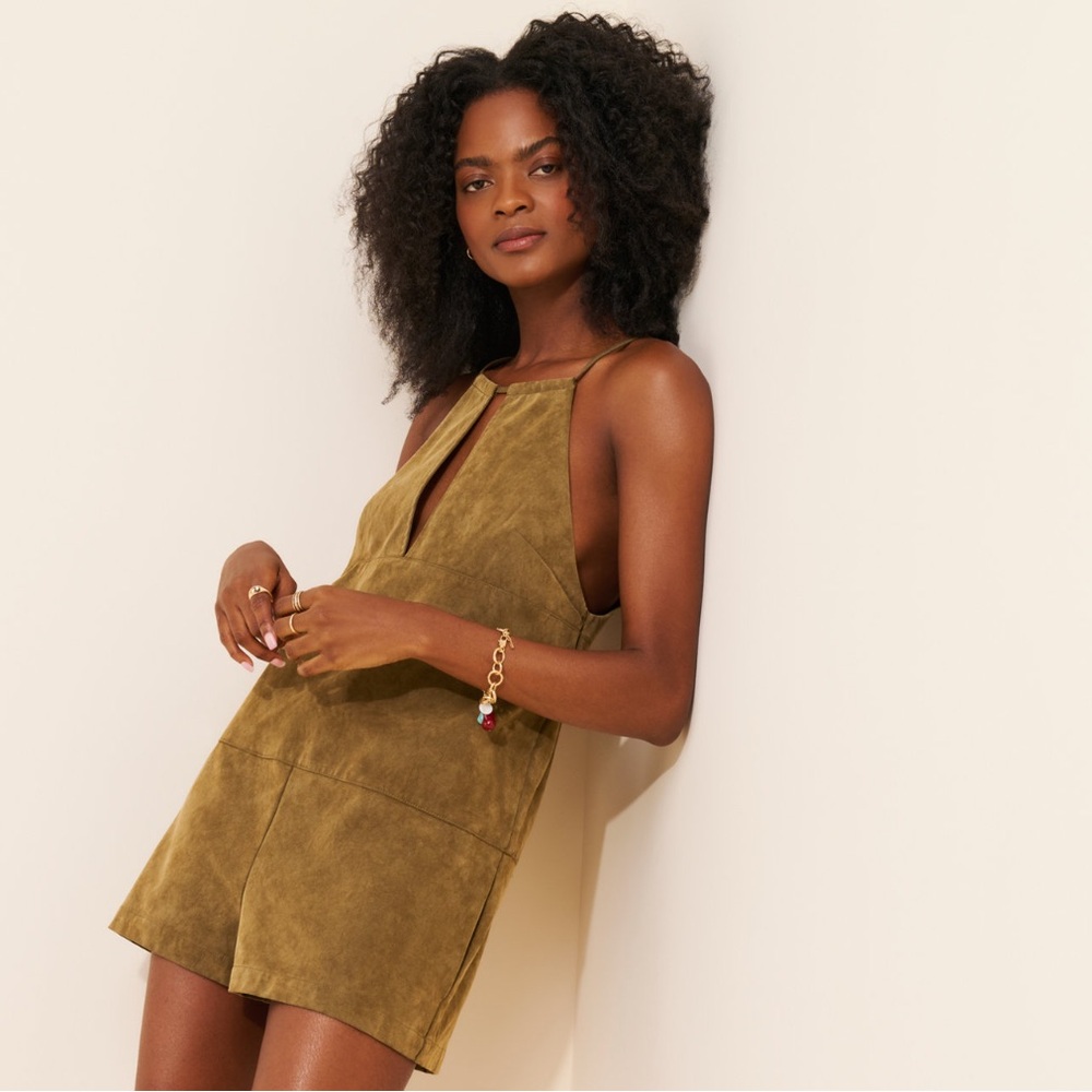 Free People Claudette Vegan Suede Romper, M & L, BNWOT NEVER BEEN WORN!